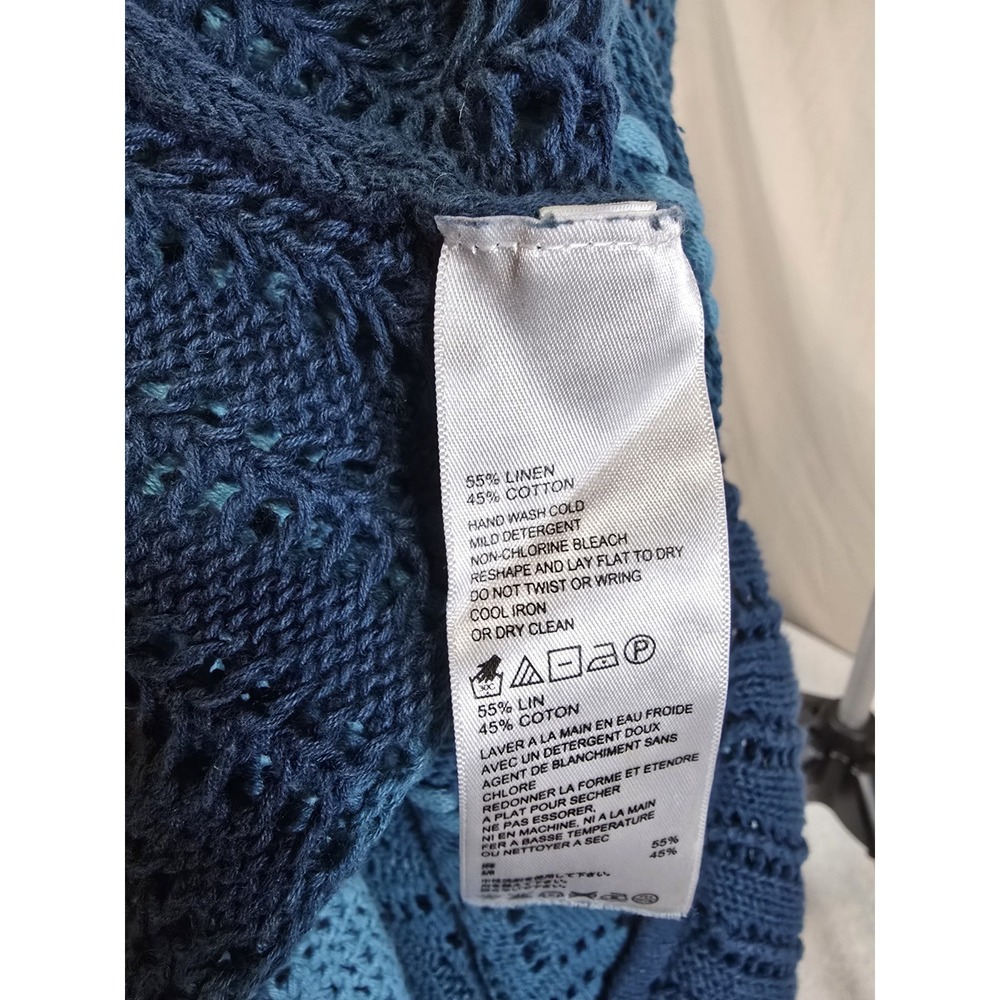 Tommy Bahama Amaranth Maxi Dress In Morrocan Blue Size XL Linen/cotton - Picture 5 of 5